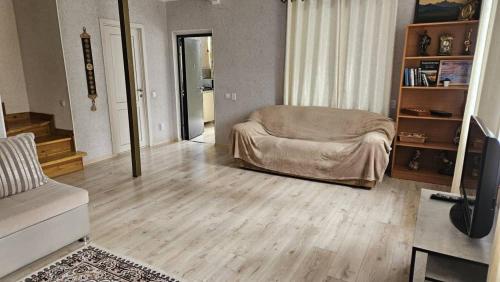 Χώρος καθιστικού στο Коттедж