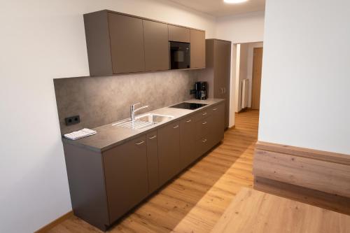 Kuchyň nebo kuchyňský kout v ubytování Self Service Hotel Schnalser Hof