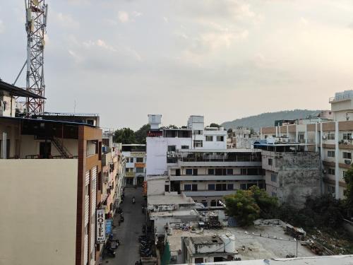 an overhead view of a city street with buildings at The Grand Uddhav- A Boutique Hotel in Udaipur