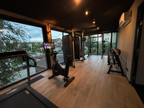 Fitness centrum a/nebo fitness zařízení v ubytování Amber Blue Wellness & SPA