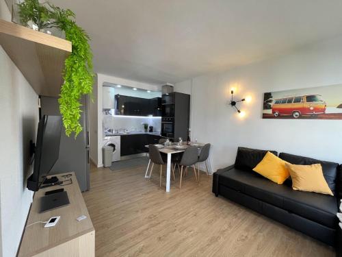 Η κουζίνα ή μικρή κουζίνα στο Flat in Armacao de Pera