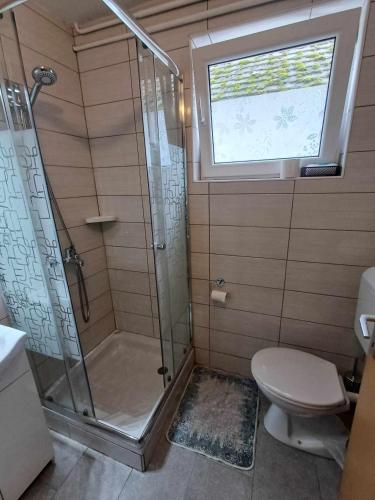 Ένα μπάνιο στο Apartmaji SLATENIK