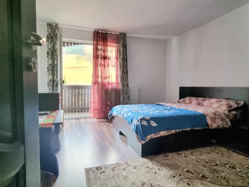 Ένα ή περισσότερα κρεβάτια σε δωμάτιο στο Casa Emiral Voroneț
