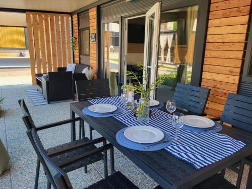 Χώρος καθιστικού στο Mobile home Maresol