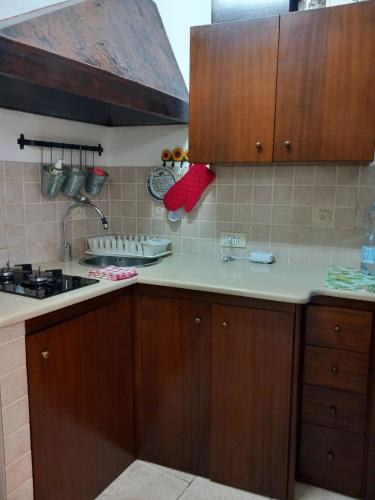 A kitchen or kitchenette at Trullo Monte Del Sale