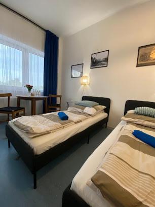 Postel nebo postele na pokoji v ubytování Apartament Odertal