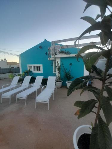 Mexico one bedroom apartment with portable AC, patio and garden