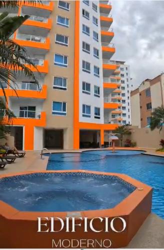 Piscina a Departamento Alfredd o a prop