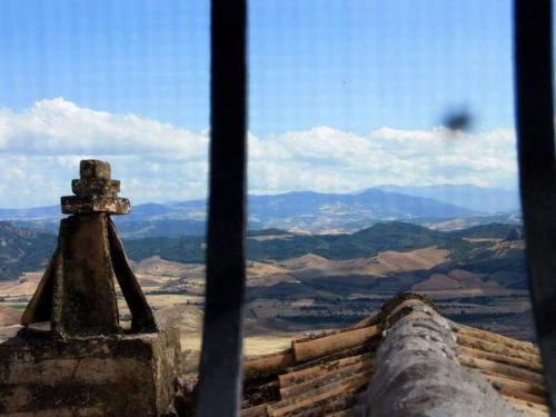 a view of the mountains from the top of a building at La Piccola Bellezza in Pisticci
