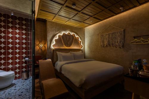 Koupelna v ubytování Pynt Hotel 2