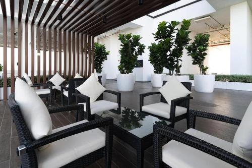Χώρος καθιστικού στο Mykey Amber Cove A-08-08 Melaka City