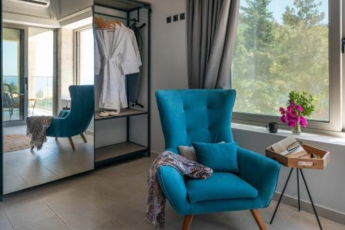 Posezení v ubytování Prenari Villas by PaxosRetreats