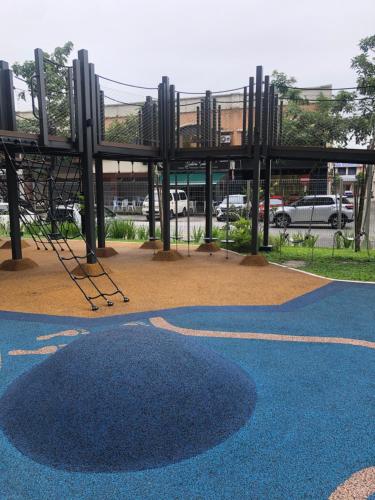 a playground with a blue floor at Cozy Stay at Dian Residency Condominium, Shah Alam in Shah Alam