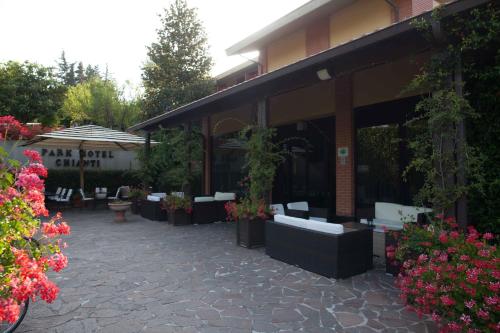 A garden outside Park Hotel Chianti