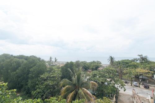 a view of the ocean from a resort at RedDoorz @ Tondaligan Beach Hotel in Dagupan
