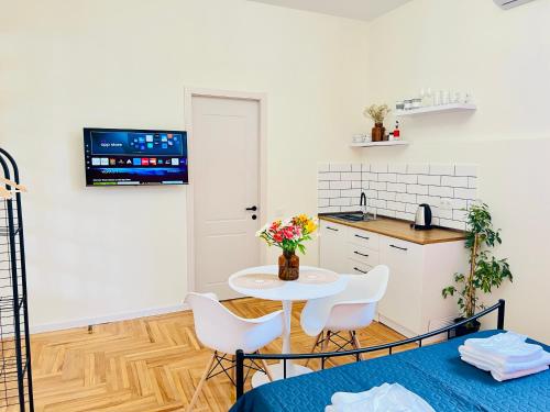Pirosmani Boutique Aparthotelにあるテレビまたはエンターテインメントセンター