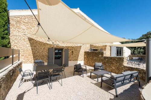 Αίθριο ή υπαίθριος χώρος στο Le Mas des Aracil 1 - Appt climatisé 6p, piscine