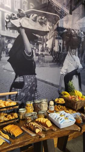 a table full of food on top of a table at 262 Boutique Hotel in Lisbon