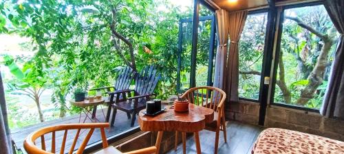 Zahrada ubytování Natural Home Đà Lạt