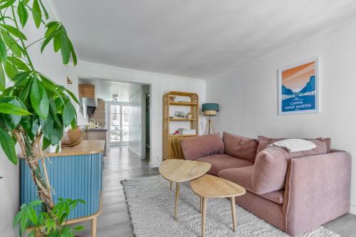 Photo de la galerie de l'établissement Faubourg St Martin - Canal Saint Martin Chaleureux appartement, à Paris