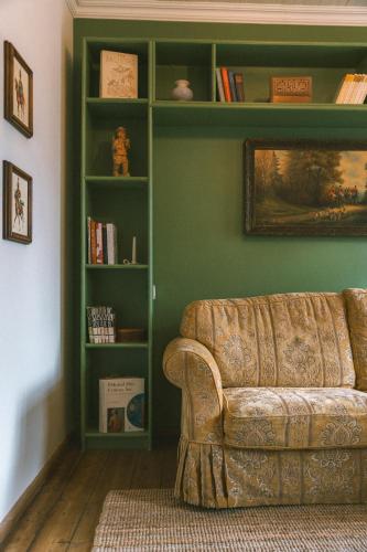 Ruang duduk di Vila Šilelis
