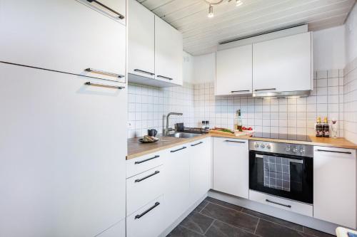 Kuchyň nebo kuchyňský kout v ubytování Ferienwohnung Käppeleblick