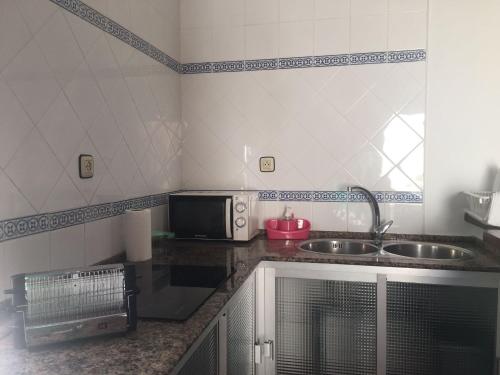 Dapur atau dapur kecil di Apartamento Las adelfas