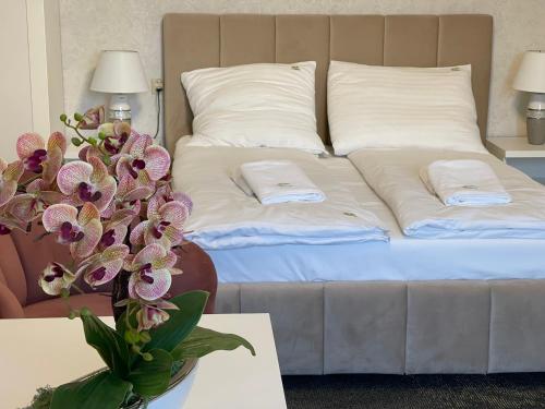 Cama o camas de una habitación en Pensjonat SPA u Tomasza