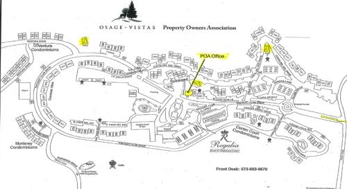 a map of the campus of curry university of chicago at OSAGE VISTAS at Four Seasons Lake Ozark in Four Seasons