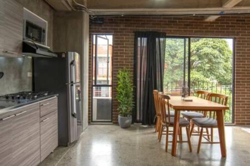 Kuchyň nebo kuchyňský kout v ubytování Centrico y práctico apartamento en Envigado -C1