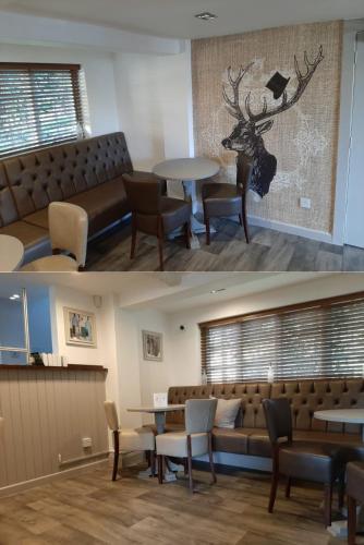 The Roebuck Alcesterにあるシーティングエリア