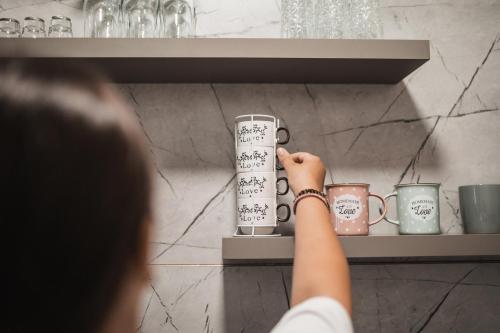 Apartman Centarにあるコーヒーまたはお茶