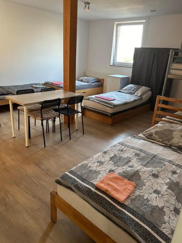 Postel nebo postele na pokoji v ubytování Ararauna