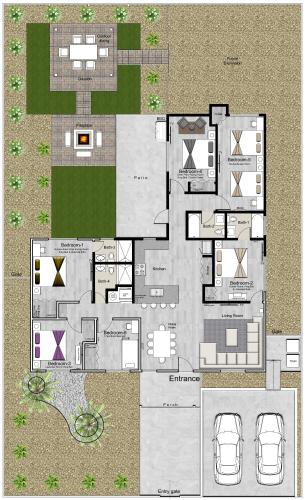 a floor plan of a house at Spacious Remodeled Retreat Haven in Las Vegas
