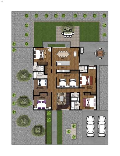 a floor plan of a house with at Spacious Remodeled Retreat Haven in Las Vegas