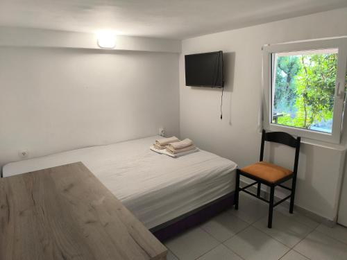 Postel nebo postele na pokoji v ubytování Apartment Krasici