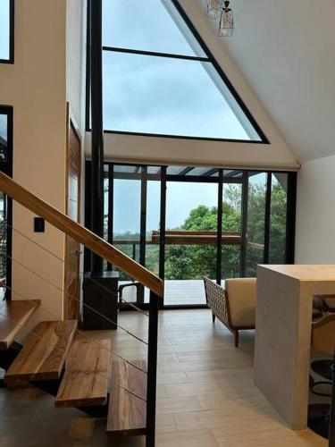 Posezení v ubytování Nest Chalet Monteverde