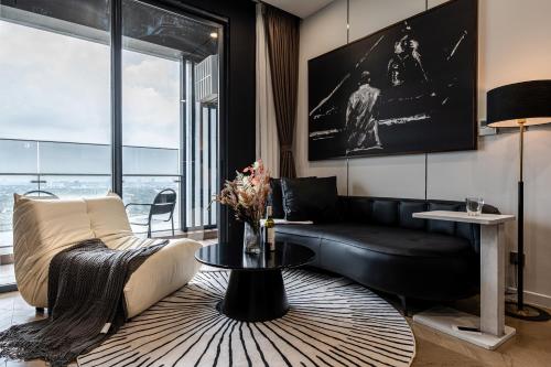 Χώρος καθιστικού στο Lumiere Riverside - Raymond Holm - Luxurious 5-star apartment