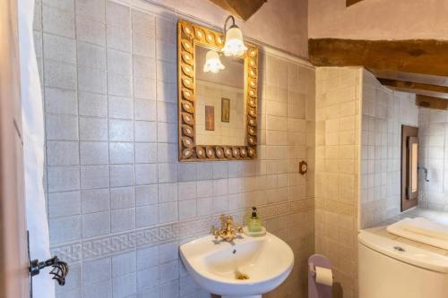 Koupelna v ubytování Casa Alval