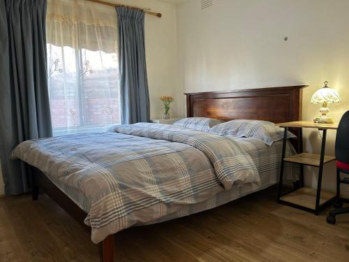 Ένα ή περισσότερα κρεβάτια σε δωμάτιο στο B convenient and livable place for daily life
