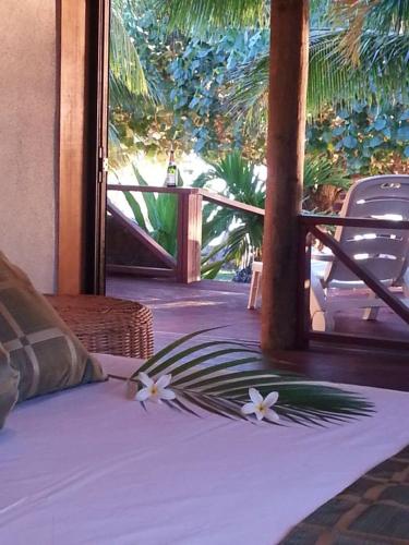 Balkón nebo terasa v ubytování Sunset Palms Rarotonga