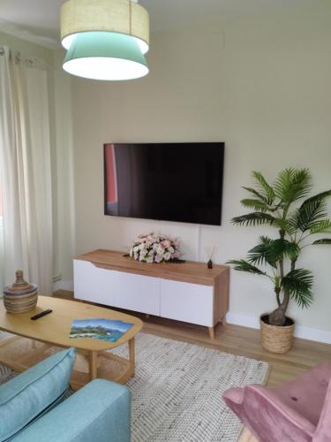 TV a/nebo společenská místnost v ubytování los Ojos de Bel