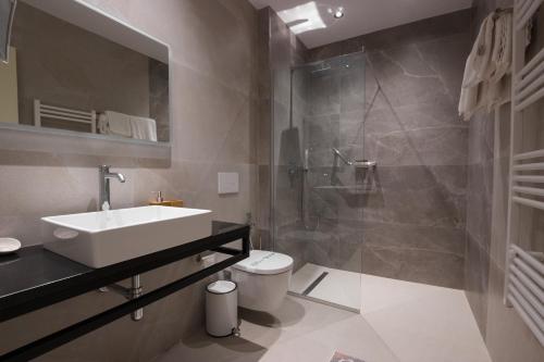 Koupelna v ubytování Hotel Cajupi