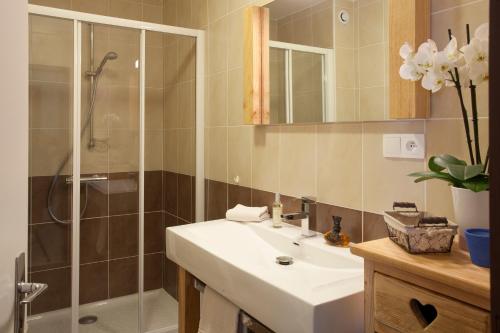 Koupelna v ubytování Appartement Zian Justine