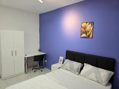 Postel nebo postele na pokoji v ubytování Stay at Anderson Condo 161 Ipoh Town FREEWIFITVBOX