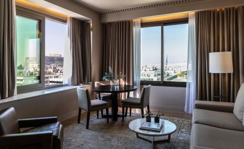 Coin salon dans l'établissement NJV Athens Plaza