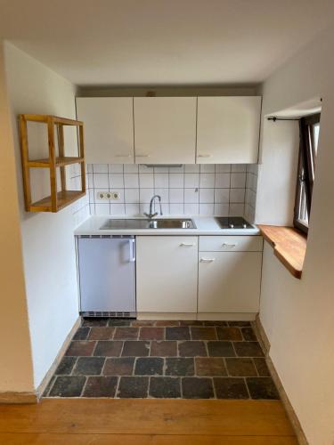 Kuchyň nebo kuchyňský kout v ubytování Vogelbauer Einliegerwohnung