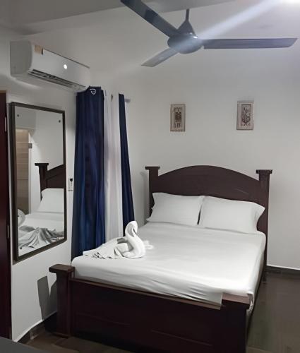 Ένα ή περισσότερα κρεβάτια σε δωμάτιο στο Apart hotel Costa Verde,#1 Exclusivo y seguro con cama Queen
