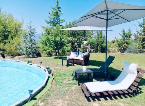 Zahrada ubytování Mountain pool house