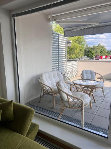 Balkoni atau teres di Apartmán Třeboň